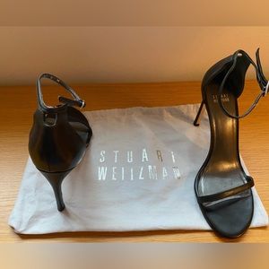 Stuart Weitzman 4" strap heels . Size 9 M. Worn twice.
